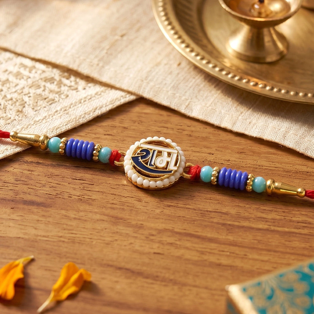 ALVENZA Ram Naam Devnagari Rakhi – Traditional, Stylish & Comfortable