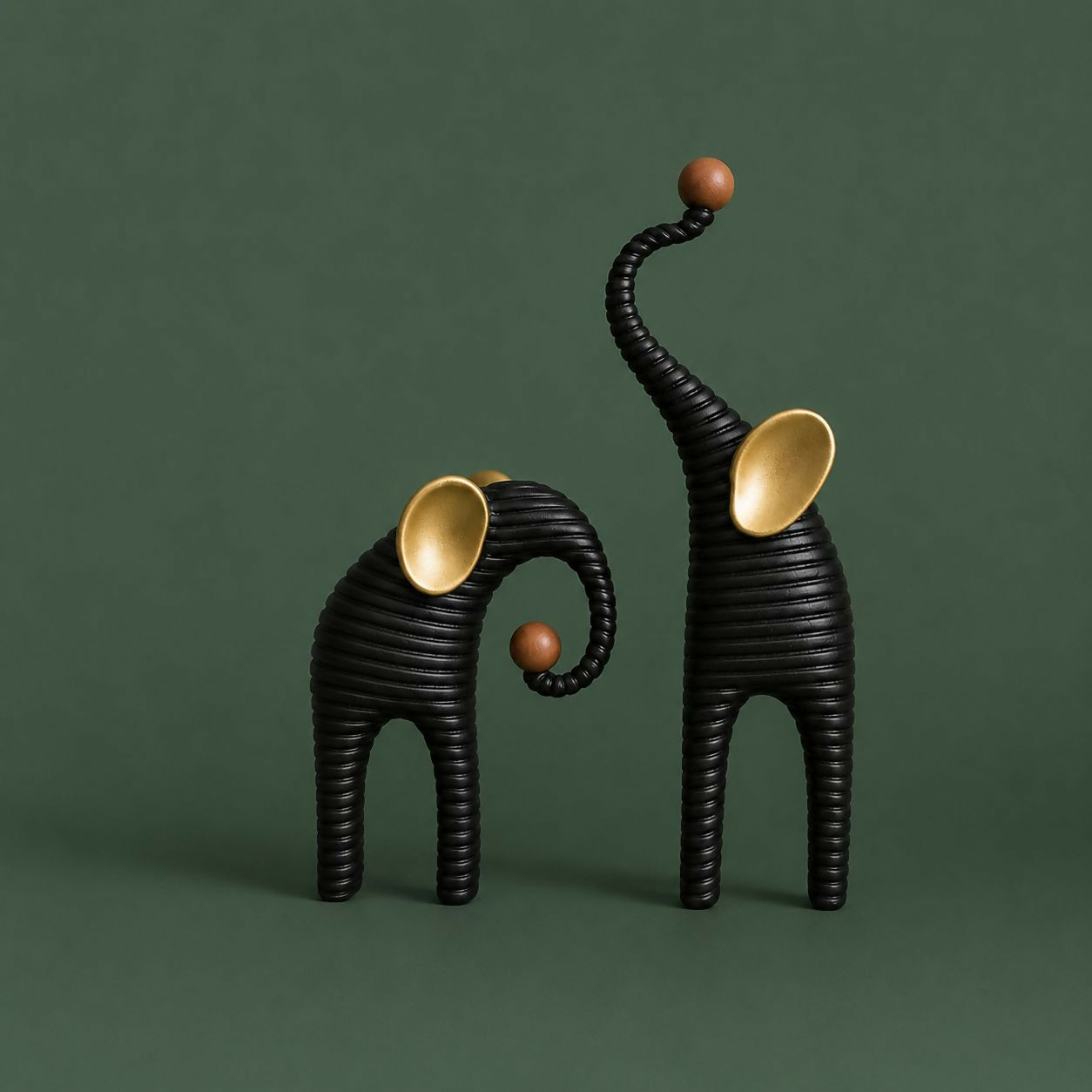 ALVENZA Modern Elephant Showpiece – Elegant Resin Decor for Home & Office
