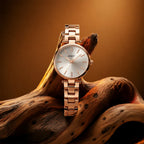 Women’s Rose Gold Watch – Elegant, Crystal-Accented Design