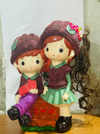 ALVENZA Couple Showpiece Figurine – Cute Love Statue for Home Decor